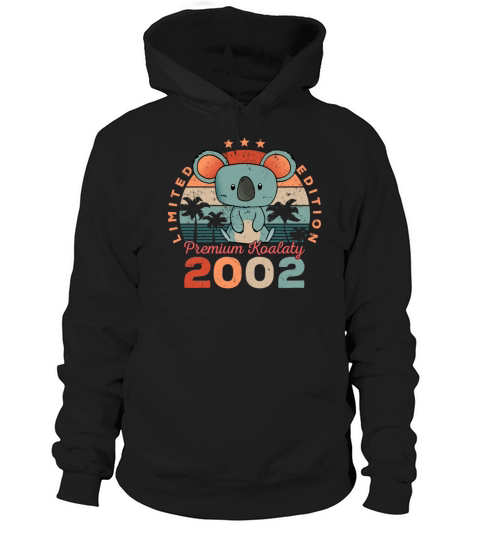 Birth Year 2002 Birthday Gift Koala Bear Koalas Hoodie Unisex