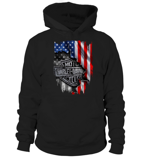 Harley-Davidson American Flag shirt Hoodie Unisex
