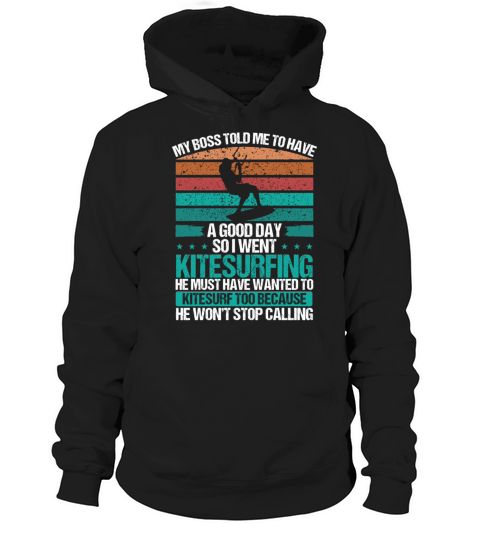 Kitesurfer Vintage Humor Funny Kitesurfing Retro Hoodie Unisex