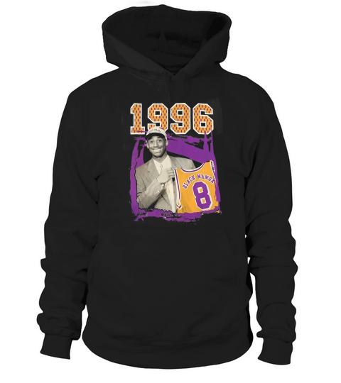 Kobe-Bryant 1996 Draft Day Black Mamba Number 8 Tribute T Shirt Hoodie Unisex