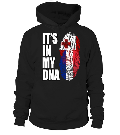 Tongan And French Mix Heritage DNA Flag Hoodie Unisex