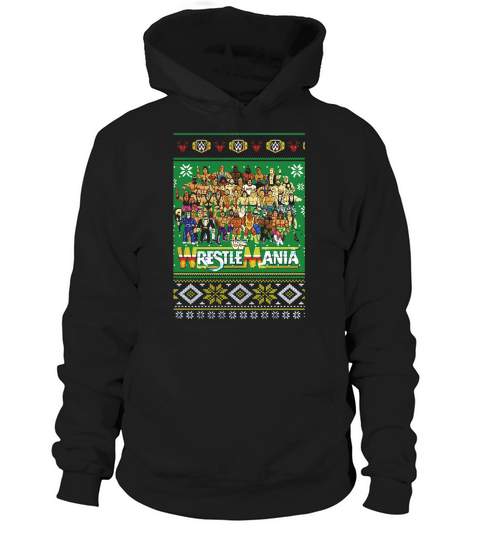 WrestleMania 3D ugly Christmas Hoodie Unisex