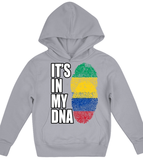 Gambian And Colombian Mix Heritage DNA Flag Kids Hoodie