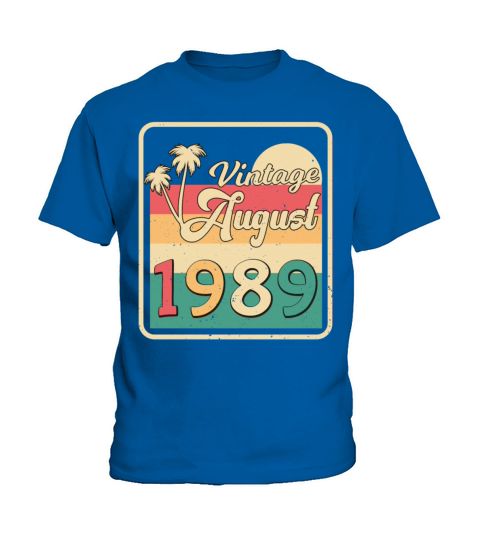 1989 August Vintage Kids T-Shirt