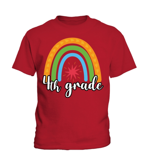 4th Grade Rainbow Kids T-Shirt
