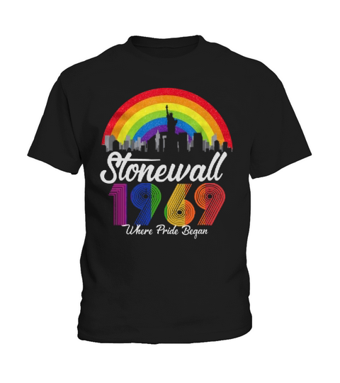 90’s Style Stonewall 50th NYC Gay Pride LBGTQ Rights shirt Kids T-Shirt
