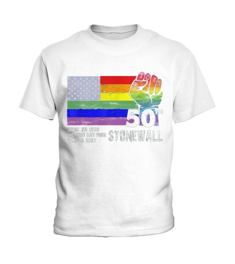 90s Style Stonewall Riots 50th Nyc Gay Pride Lgbt Rights 2019 Kids T-Shirt