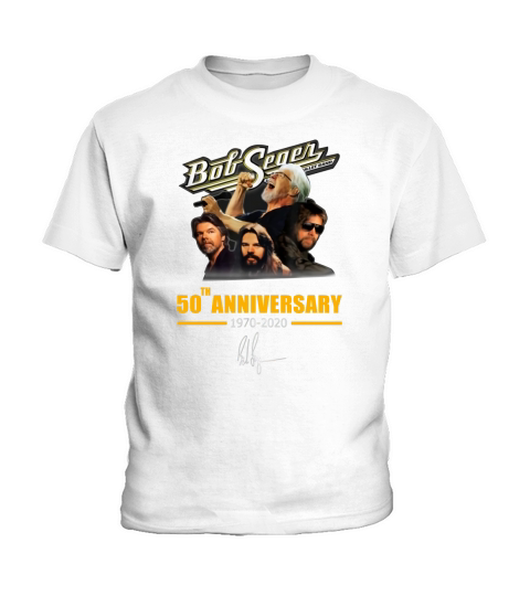 Bob Seger 50th Anniversary 1970-2020 Signature shirt Kids T-Shirt