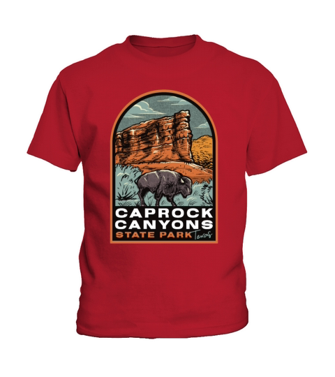 Caprock Canyons State Park Texas Vintage Kids T-Shirt