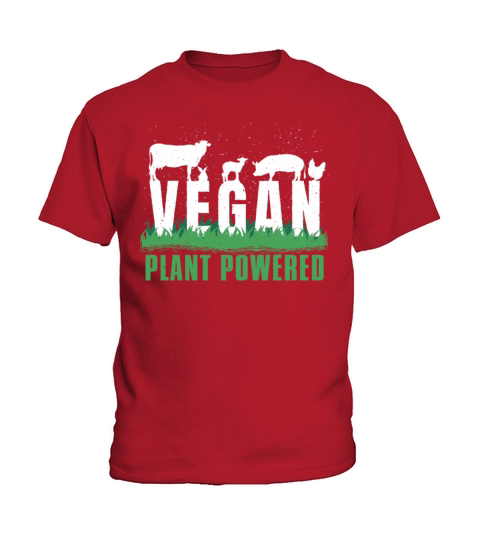Farm Animals Vegetable Powered Vegetarian Vegan Kids T-Shirt