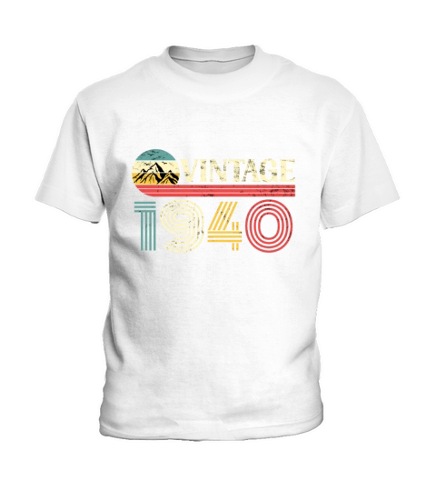 Funny Birthday Born in 1940 Limited Edition Kids T-Shirt