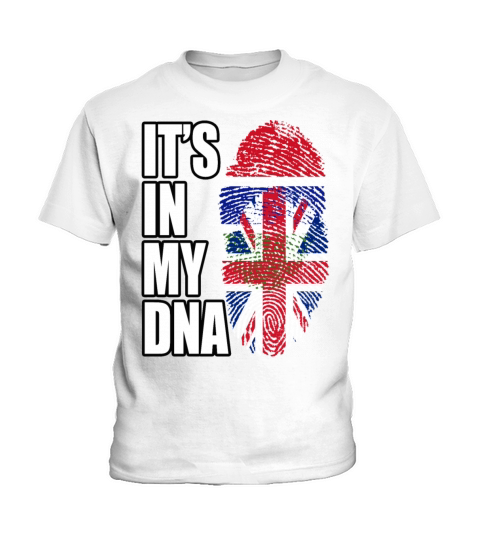 Gambian And British Mix Heritage DNA Flag Kids T-Shirt