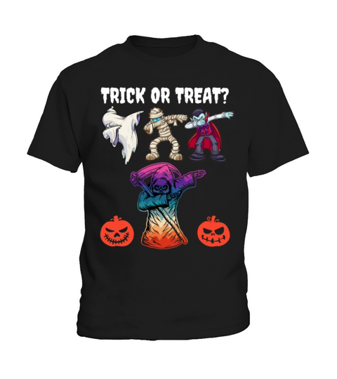 Halloween dabbing Trick or Treat October pumkin 2 Kids T-Shirt
