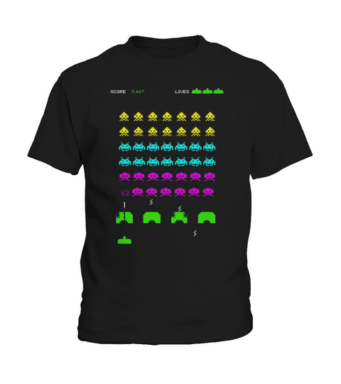 INVADERS FROM SPACE Kids T-Shirt