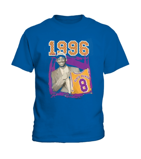 Kobe-Bryant 1996 Draft Day Black Mamba Number 8 Tribute T Shirt Kids T-Shirt