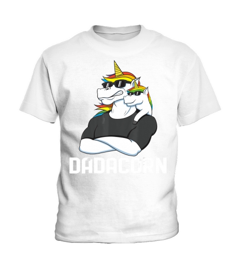 Mens Dadacorn Shirt- Fathers day Unicorn Dad Shirt Funny Unicorn T-Shirt Kids T-Shirt