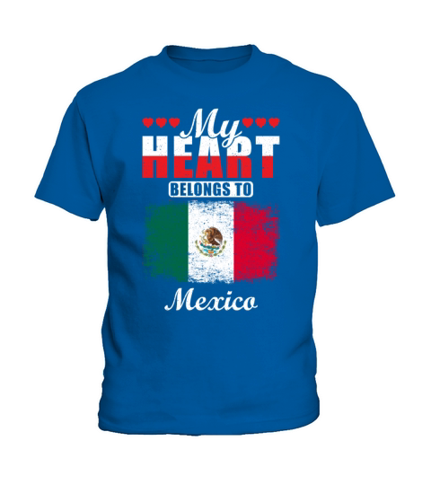 My Heart Belongs to Mexico Kids T-Shirt