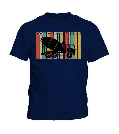 Retro Concrete Truck Kids T-Shirt