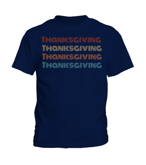 Retro Thanksgiving Kids T-Shirt