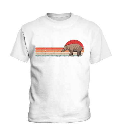 Tapir Retro Flatland Vintage Kids T-Shirt
