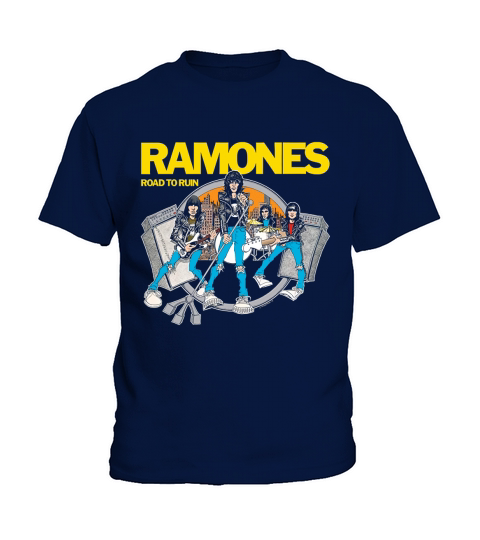 The Ramones Black Road To Run Kids T-Shirt