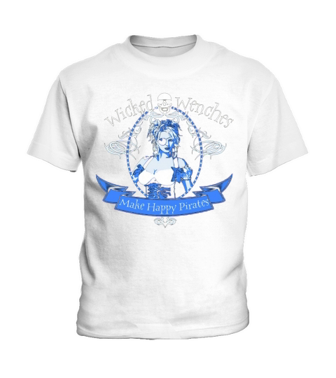 Wicked Wenches Make Happy Pirates Kids T-Shirt