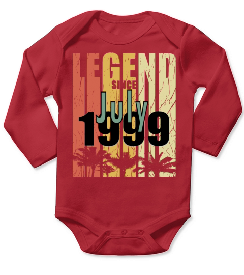 1999 July vintage born gift Long Sleeve Baby One-Piece