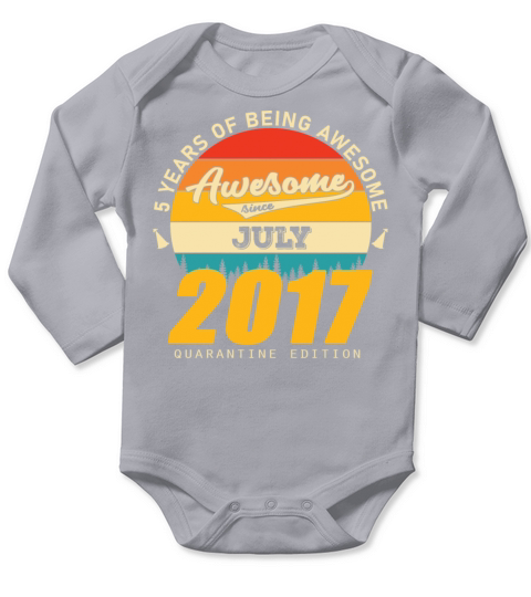 2017 Quarantine Edition July 5th birthday gift Long Sleeve Baby One-Piece