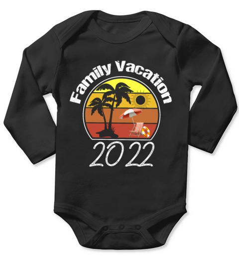 2022 Family Vacation vintage Making Memories Beach Long Sleeve Baby One-Piece