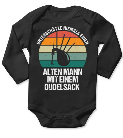 Bagpipe Bagpiper Gift Long Sleeve Baby One-Piece