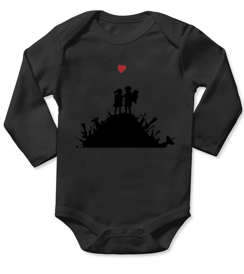 Banksy Blur Cover Graffiti Long Sleeve Baby One-Piece