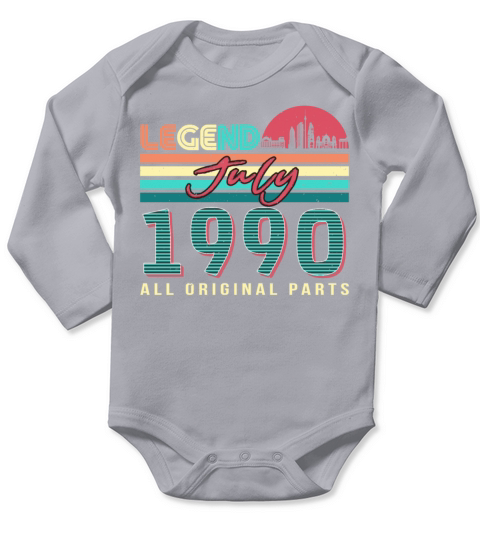 Best Birth Year 1990 July Long Sleeve Baby One-Piece