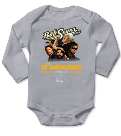 Bob Seger 50th Anniversary 1970-2020 Signature shirt Long Sleeve Baby One-Piece