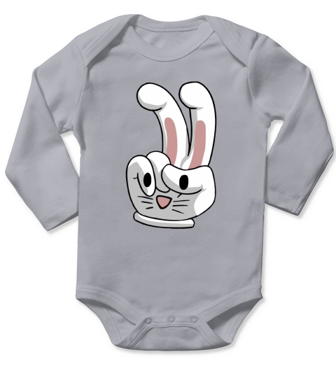 Bunny Ears Long Sleeve Baby One-Piece