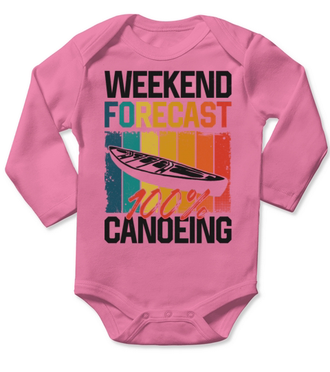 Canoe Canoeing Vintage Retro Long Sleeve Baby One-Piece