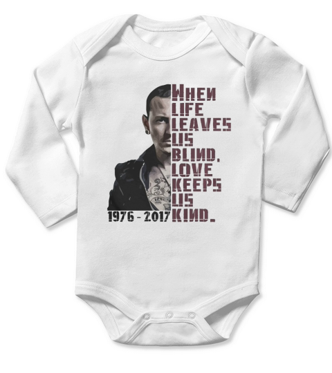 Chester-Bennington 19 Long Sleeve Baby One-Piece