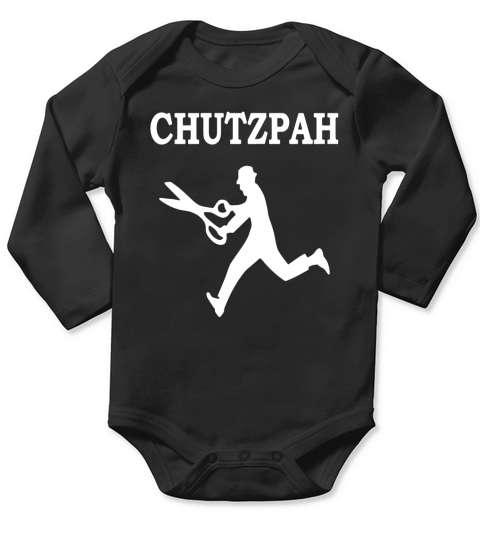 Chutzpah - Mens Hoodie Long Sleeve Baby One-Piece