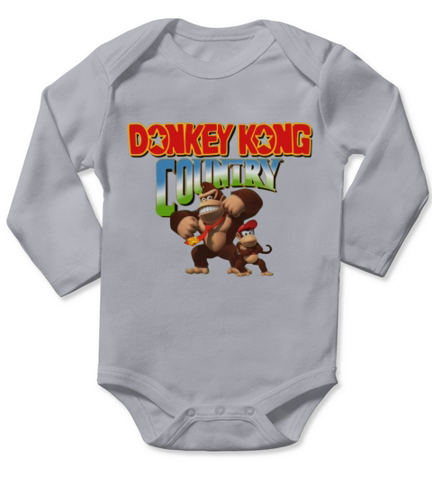 Donkey Kong Country shirt Long Sleeve Baby One-Piece