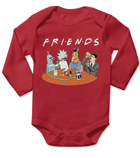 Friends Rick Sanchez Drinking Buddies shirt Long Sleeve Baby One-Piece