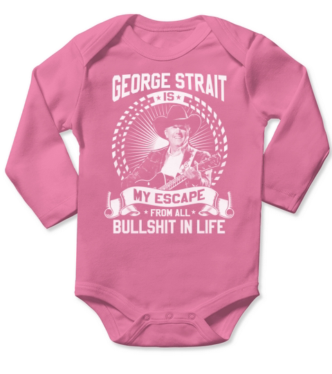 George Strait Long Sleeve Baby One-Piece