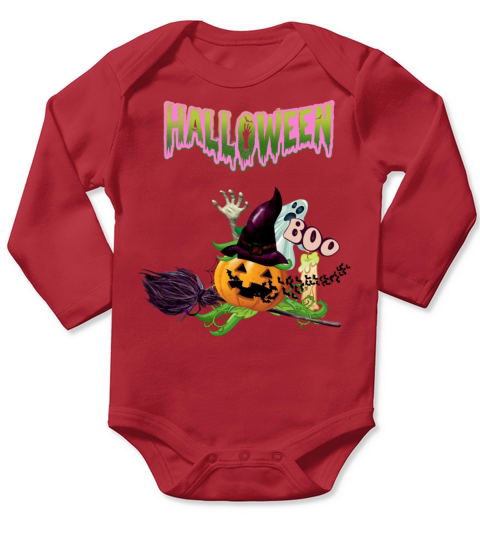 happy halloween Long Sleeve Baby One-Piece