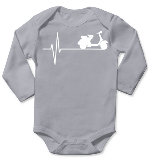 ITALIA VESPA SCOOTER T SHIRT Long Sleeve Baby One-Piece
