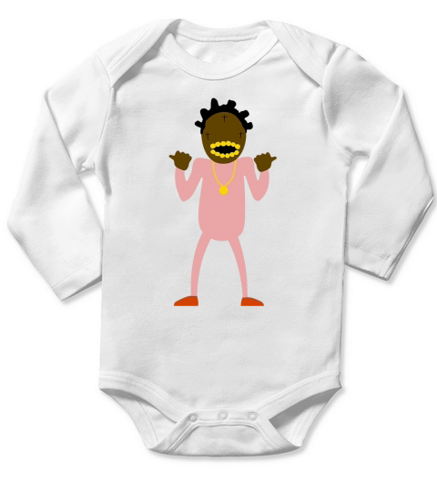 kodak black - T Shirt Long Sleeve Baby One-Piece