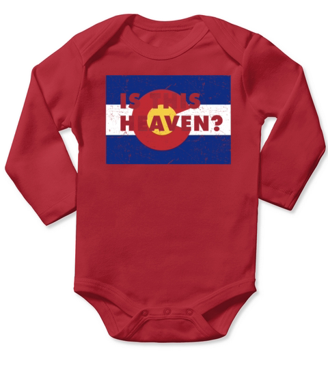 Land Map America US State Home Heaven Colorado Long Sleeve Baby One-Piece