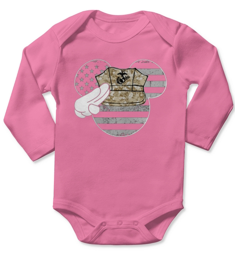 marine Long Sleeve Baby One-Piece
