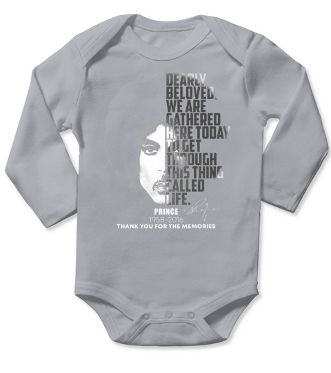 Prince Dearly beloved we are gathered here today to get through shirt Long Sleeve Baby One-Piece