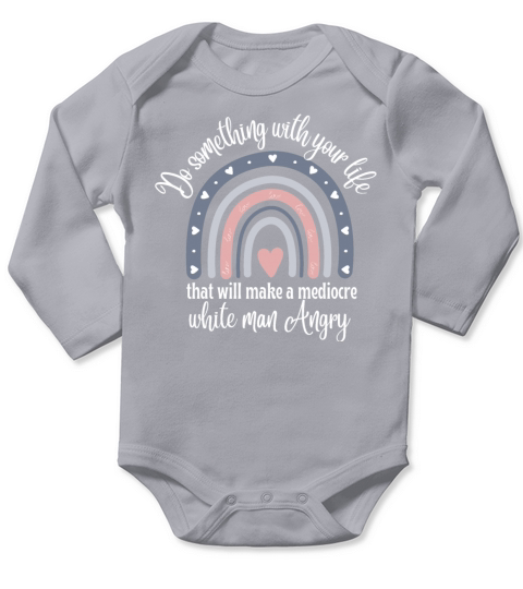Retro vintage do something with your life that Long Sleeve Baby One-Piece