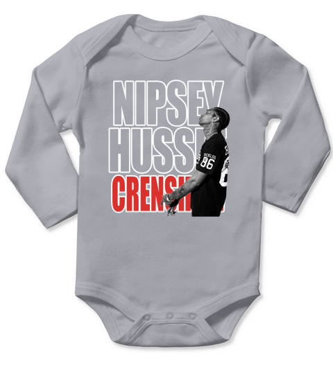 Rip Nipsey Hussle Crenshaw Marathon TMC Long Sleeve Baby One-Piece
