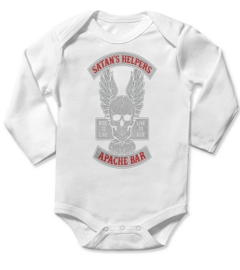 satans helpers Long Sleeve Baby One-Piece