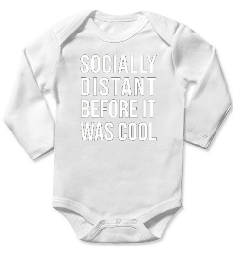 Socially Distant Long Sleeve Baby One-Piece